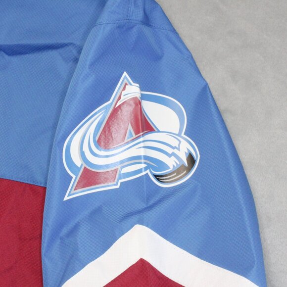 Colorado Avalanche Hooded Long Sleeve Windbreaker Jacket Men's Size XL - Picture 9 of 11